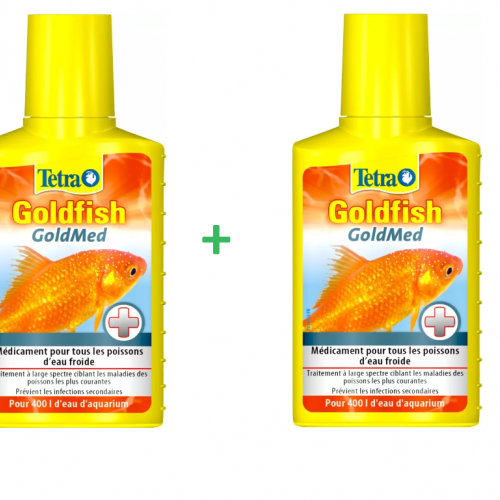 LOT 2 Tetra Goldfish GoldMed Médicament pour les maladies tous poisson eau douce