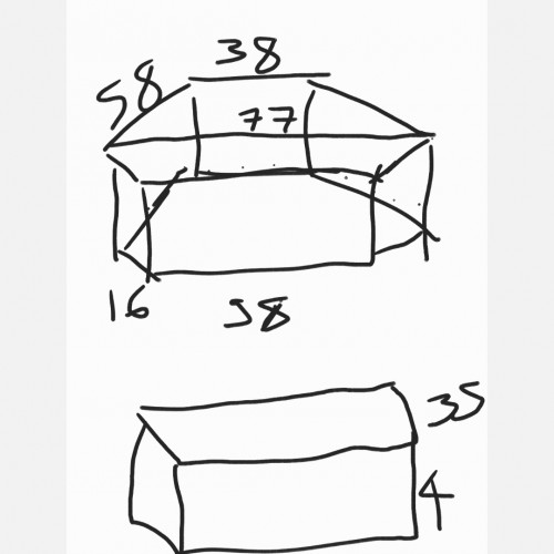 Vends aquarium angle prix donné + meuble en bois (peinture possible)