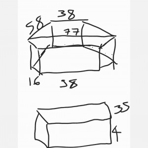 Vends aquarium angle prix donné + meuble en bois (peinture possible)